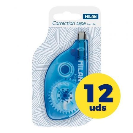 Milán Cinta correctora Azul 5 mm x 8 m Milán Cinta correctora Azul 5 mm x 8 m